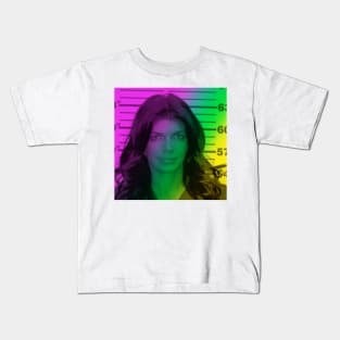 Teresas Rainbow Mugshot - Real Housewives of New Jersey funny stuf Kids T-Shirt